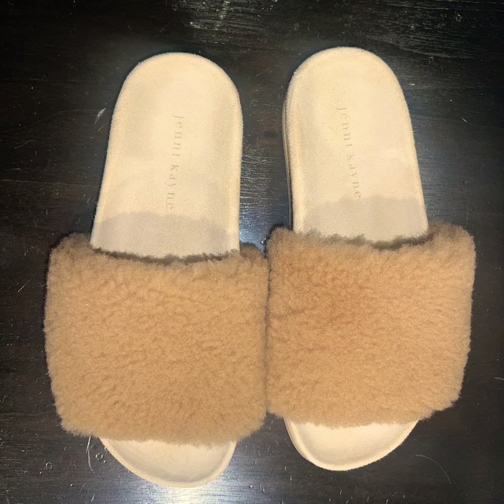 JENNI KAYNE Shearling Slide Sandal 36